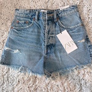Zara High Rise Split Shorts size 2